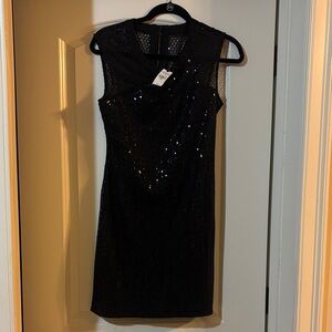 Express Black Sequin Mini Dress-with tags